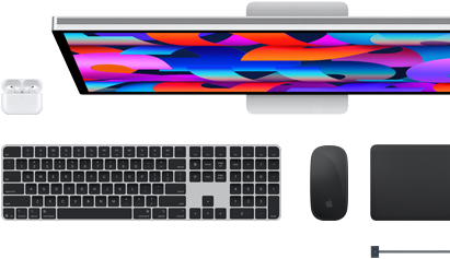 Mac Zubehör: AirPods, Studio Display, Magic Keyboard, Magic Mouse, Magic Trackpad, MagSafe Ladekabel